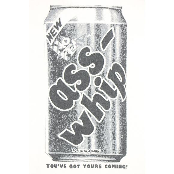 90s Vintage No Fear Asswhip Pop Soda Can Dink Single Stitch Tee T Shirt - Picture 1 of 5